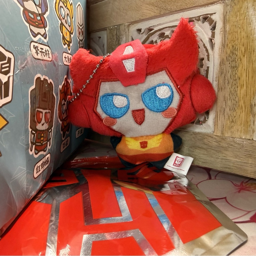 Transformers Blind Bag Box Mini Plush Keychain AUTHENTIC Reesee: Hot Rod